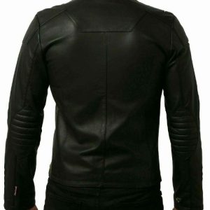 Stylish Men’s Black Leather Jacket