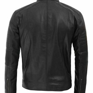 Men’s Casual Black Leather Jacket