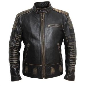 Men’s Cowhide Biker Leather Jacket