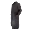 Neo matrix wool trench coat side view