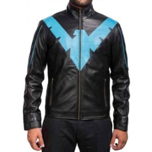Nightwing Jacket – Real Leather Superhero Outfit Inspired by Dick Grayson