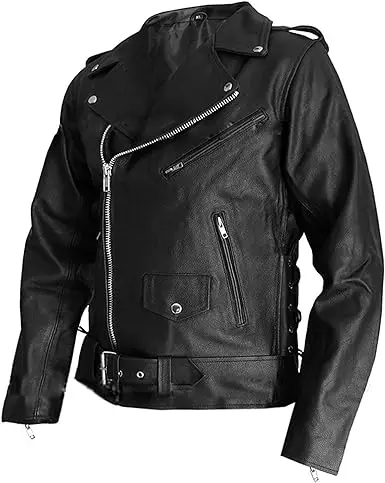 Marlon Brando Leather Jacket – Iconic Biker Style from The Wild One - Image 2