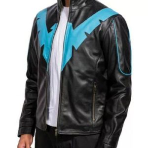 Nightwing Jacket – Real Leather Superhero Outfit Inspired by Dick Grayson
