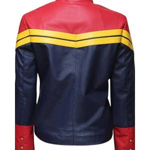 Captain Marvel Carol Danvers Biker Leather Jacket