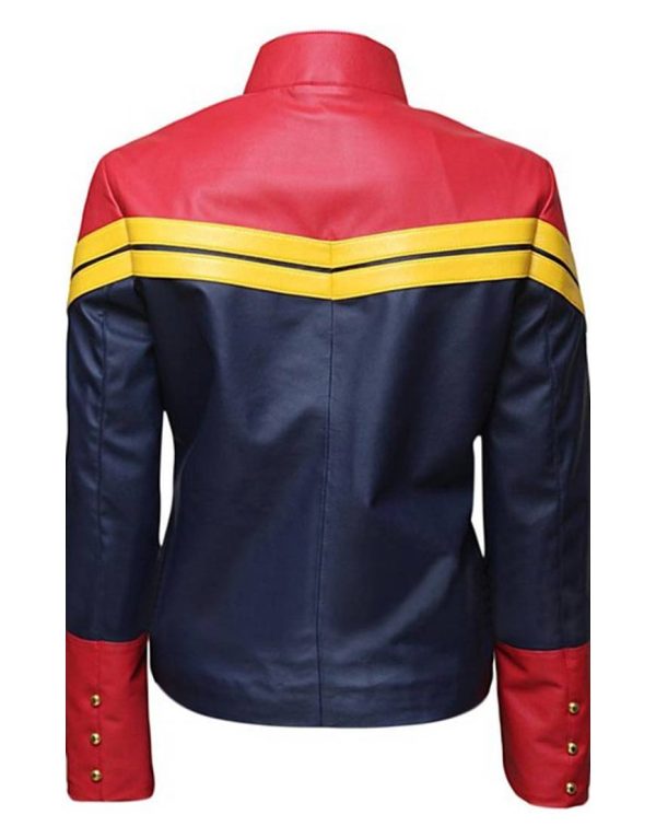 Carol danvers leather jacket back view