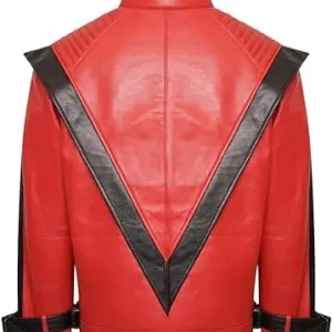 Michael Jackson Thriller Red Leather Jacket