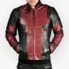 Deadpool leather jacket front view