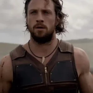 Aaron Taylor-Johnson Kraven the Hunter Brown Vest
