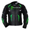 Alpinestars hellhound monster energy biker jacket front view