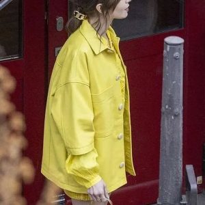 Emily In Paris SO4 Lily Collins Yellow Jacket