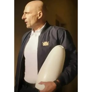 Atlas 2024 Mark Strong Black Bomber Jacket