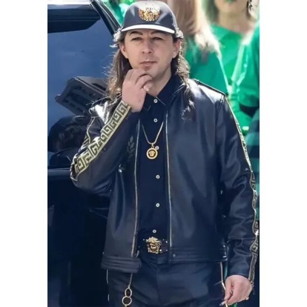 Megalopolis 2024 shia labeouf black jacket front view
