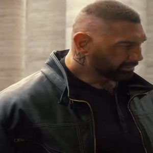 Dave Bautista My Spy The Eternal City 2024 Leather Jacket