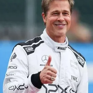 Brad Pitt F1 Racer Leather Jacket