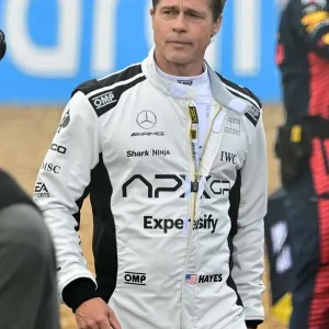 Brad Pitt F1 Racer Leather Jacket