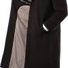 Mens Brown Single Breasted Wool Blend Overcoat - Image 2