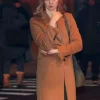Karen page daredevil born again brown coat front view