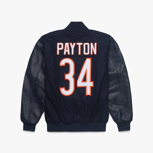 Homage starter walter payton goat jacket back view