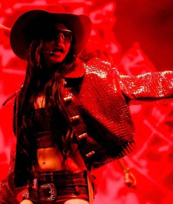 Jennie kim 2025 coachella valley music and arts festival jacket front view