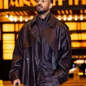 Michael B. Jordan Sinners 2025 Black Leather Jacket