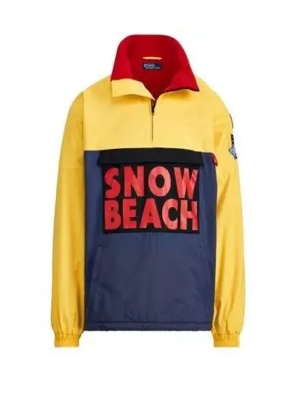 Snow beach polo jacket front view