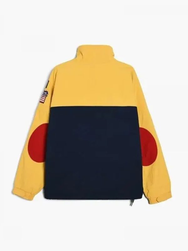 Snow beach polo jacket back view