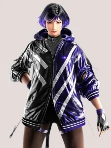 Tekken 8 reina mishima jacket front view