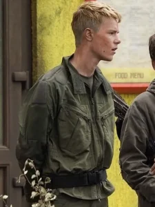 28 years later edvin ryding green cotton jacket side view