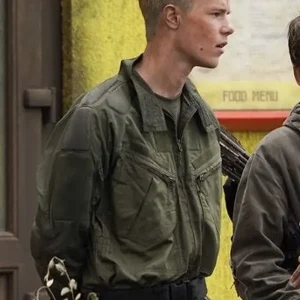 28 Years Later Edvin Ryding Green Cotton Jacket