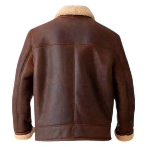 Men’s Brown Aviator Shearling Jacket