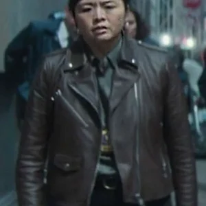 Ruibo Qian Daredevil Born Again Brown Leather Jacket