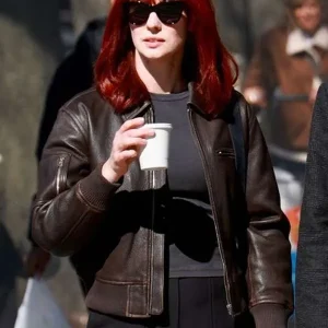 Karen Page Daredevil Born Again Brown Leather Jacket