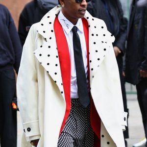 A$AP Rocky NYC 2025 White Coat