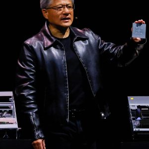 Nvidia CEO Jensen Huang Leather Jacket
