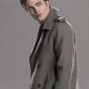 Edward cullen twilight pea coat side view