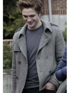 Edward cullen twilight pea coat front view