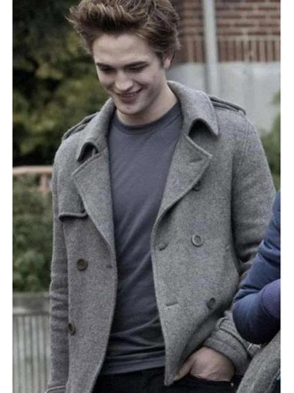 Edward cullen twilight pea coat front view