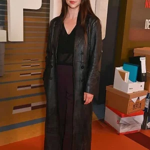 Bobby Rainsbury Dept Q 2025 Black Leather Coat