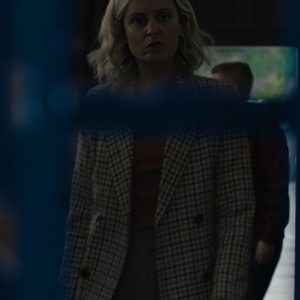 The Stolen Girl 2025 Denise Gough Plaid Blazer