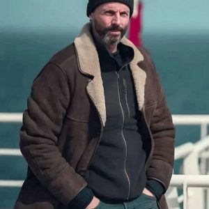 Dept. Q 2025 Matthew Goode Shearling Leather Coat