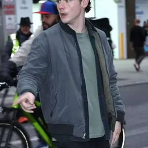 Dexter Resurrection Jack Alcott Grey Bomber Jacket