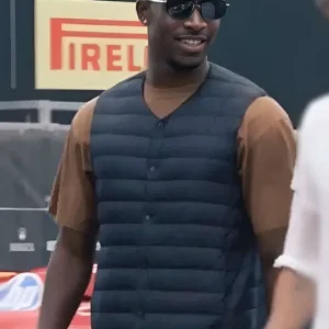 F1 Movie 2025 Damson Idris Puffer Vest