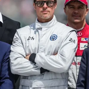 Brad Pitt F1 Racer White Jumpsuit