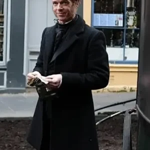 Frankenstein 2025 Nikolaj Lie Kaas Black Coat