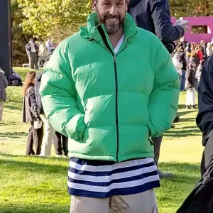 Happy Gilmore 2 Adam Sandler Green Puffer Jacket