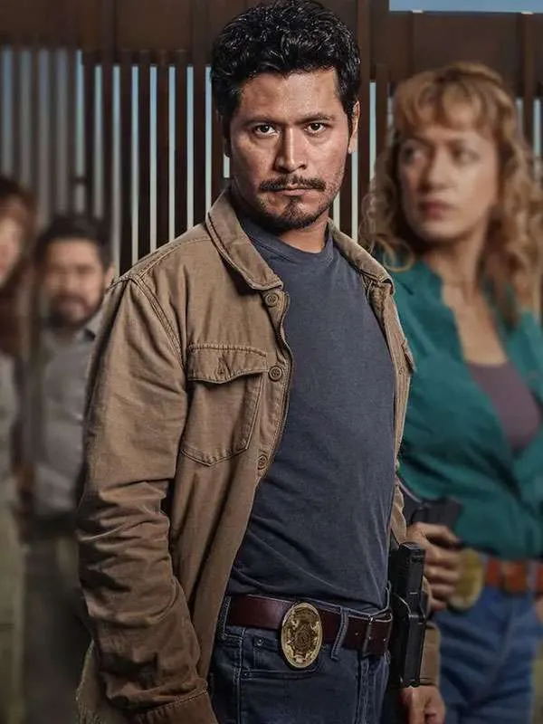 The gringo hunters harold torres brown jacket front view