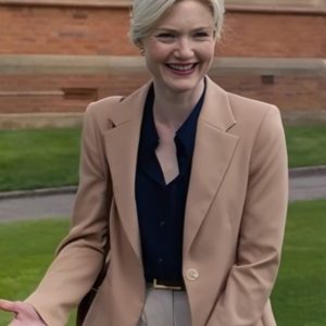 The Stolen Girl 2025 Holliday Grainger Beige Blazer