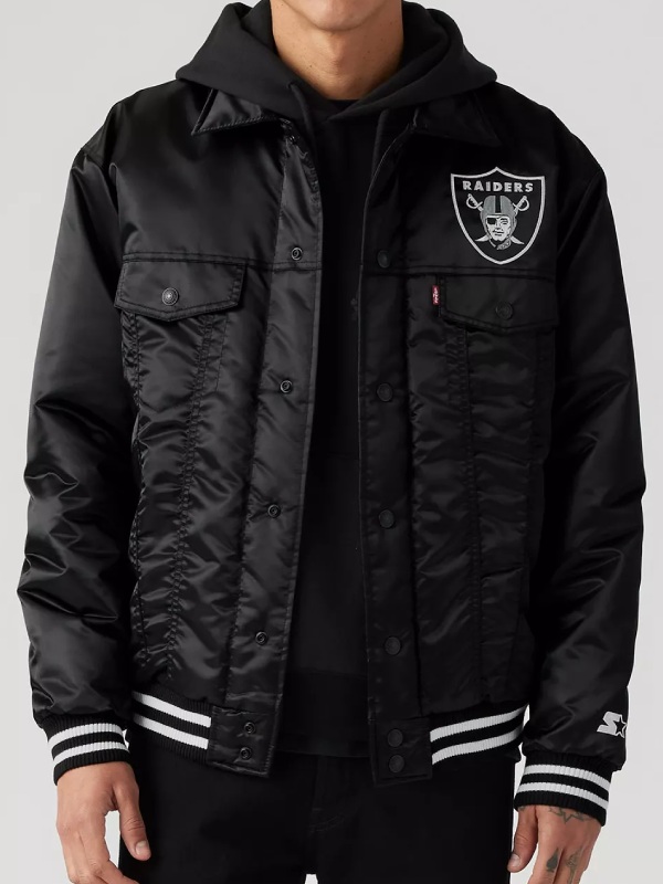 Raiders jacket front view