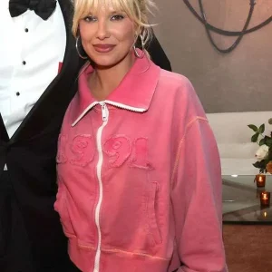 The Electric State Afterparty Millie Bobby Brown Pink Jacket