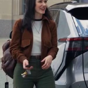 Superman 2025 Rachel Brosnahan Brown Suede Jacket